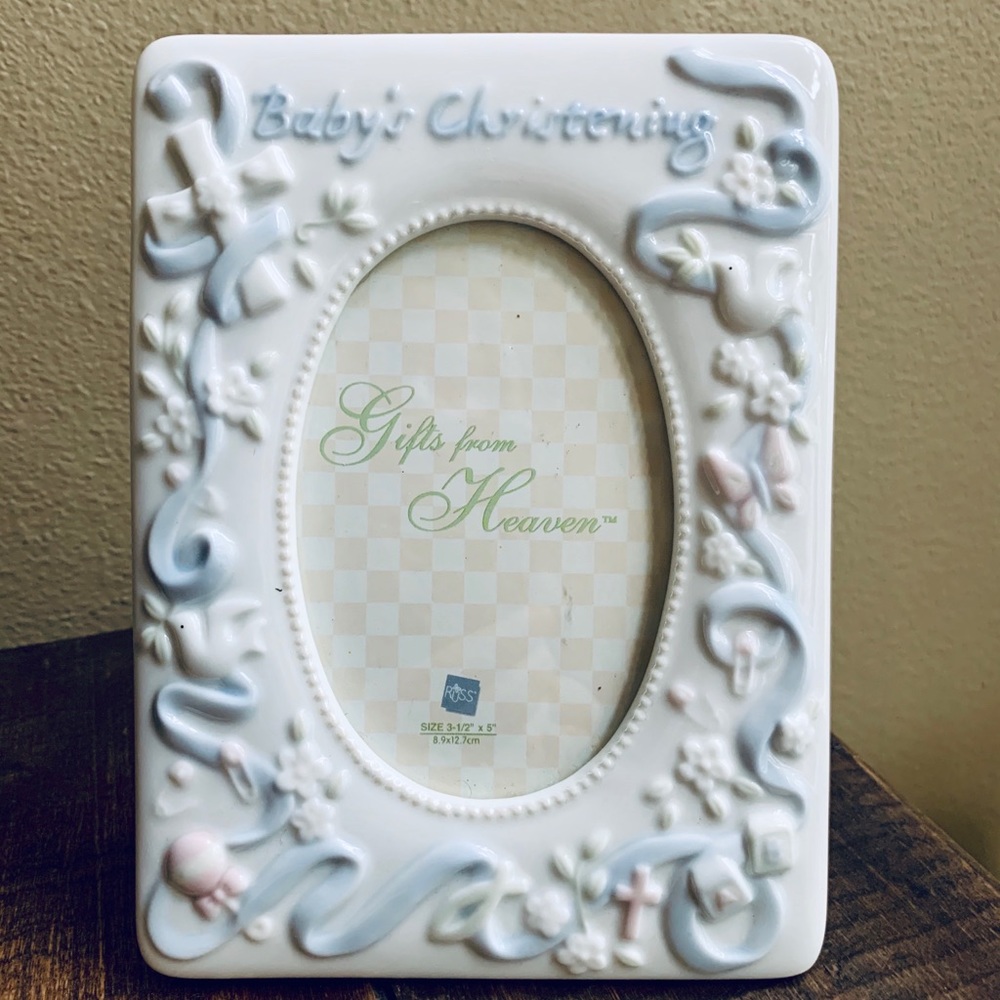 Baby’s Christening Frame